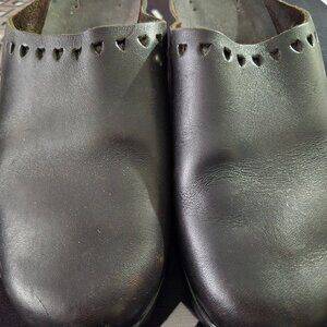 Mephisto Heart Clogs leather Excellent Soles Size 10 Garden Shoes Also